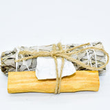 Palo Santo, Sage & Crystal Smudging Bundle