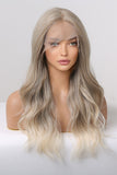 Lace Front Wigs Synthetic Long Wave 24" 150% Density in Medium Blonde Highlights