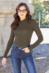 Mock Neck Long Sleeve Bodysuit