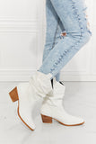 Better in Texas Scrunch Cowboy Boots in White