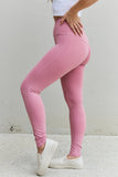 Fit For You Full-Size High Waist Active Leggings in Light Rose