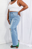 Jess Button Flare Jeans