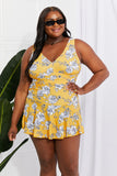 Clear Waters Swim Dress in Mustard