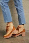 Lace Up Lug Boots