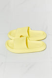 Arms Around Me Open Toe Slide in Yellow