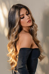 Lace Front Wigs Synthetic Long Wave 26" 150% Density