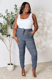 Heathered Drawstring Leggings with Pockets