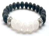 White Lava Stone Essential Oil Bracelet