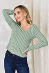 Ribbed Long Sleeve T-Shirt