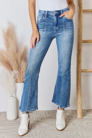 Rise Ankle Flare Jeans