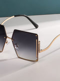 Chic Square Studded Frame Sunglasses