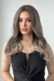 Full-Machine Wigs Synthetic Long Straight 24"