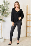 Buttoned Long Sleeve Blouse