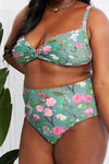 Take A Dip Twist High-Rise Bikini in Sage