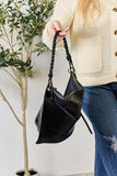 Zipper Detail Shoulder Bag with Pouch