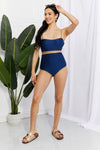 Wave Break Contrast Trim One-Piece