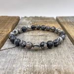 Union - Black Silk Stone Gemstone Beaded Bracelet