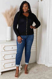 V-Neck Long Sleeve Cardigan