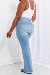 Jess Button Flare Jeans