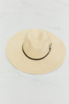 Boho Summer Straw Fedora Hat