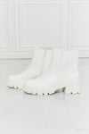 What It Takes Lug Sole Chelsea Boots in White