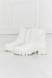 What It Takes Lug Sole Chelsea Boots in White