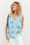 Off To Brunch Full Size Floral Tank Top