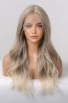 Lace Front Wigs Synthetic Long Wave 24" 150% Density in Medium Blonde Highlights