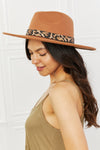 In The Wild Leopard Detail Fedora Hat