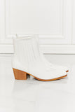 Love the Journey Stacked Heel Chelsea Boot in White