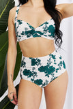 Take A Dip Twist High-Rise Bikini in Forest