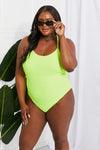 High Tide One-Piece in Lemon-Lime