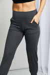 Wide Waistband Cropped Joggers