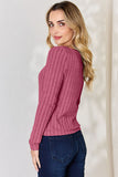 Ribbed Long Sleeve T-Shirt