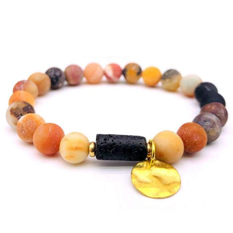 Sun Goddess Lava Stone Essential Oil Bracelet