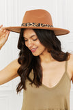 In The Wild Leopard Detail Fedora Hat