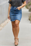 Amelia Full Size Denim Mini Skirt